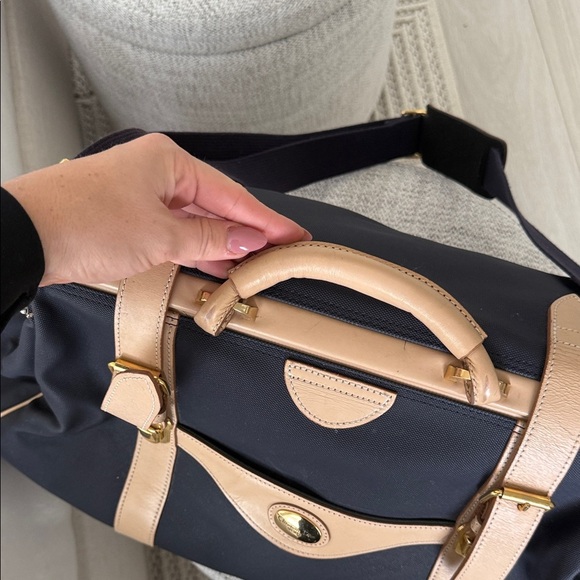 Christian Dior navy blue and Tan Travel Bag - Picture 4 of 12